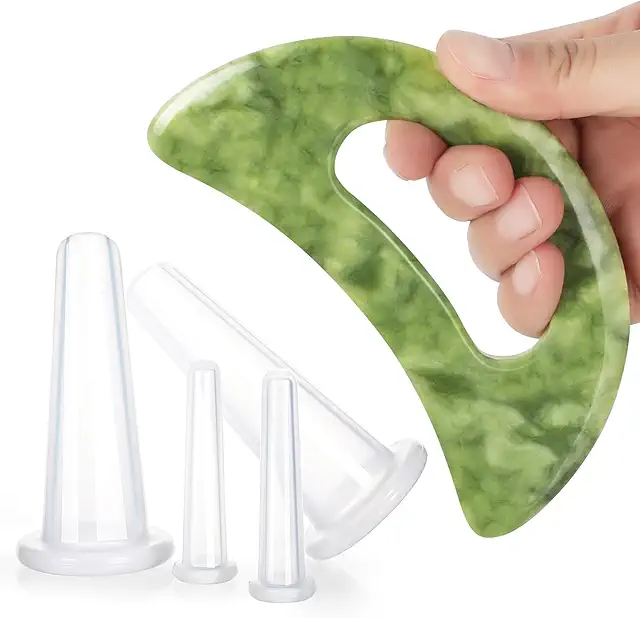 Luxury Gua Sha & Facial Cupping Stone Set